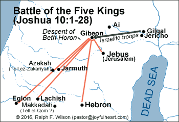 Battle of the Five Kings (Joshua 10:1-28)