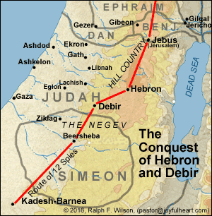 The Conquest of Hebron and Debir