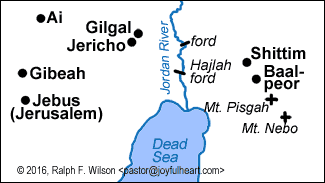 Location of Gilgal and Ai
