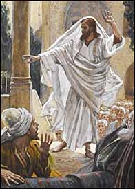 James Tissot, detail of Jesus Curses the Pharisees
