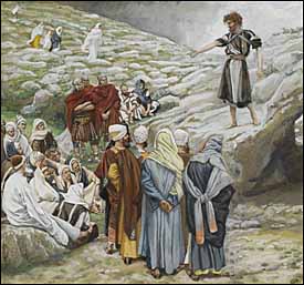 James J. Tissot, detail of 'St. John the Baptist and the Pharisees'(1886-1894)