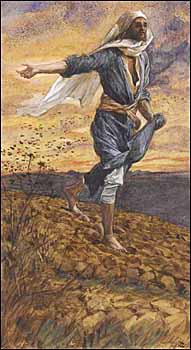 James J. Tissot, 'The Sower' (1886-94), watercolor, Brooklyn Museum, New York.