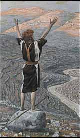 James J. Tissot, The Voice in the Desert (1886-94), gouache on paper, 11.5x6.7, Brooklyn Museum, New York.