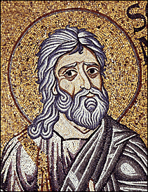 'The Prophet Zephaniah' (12th century), Byzantine mosaic, in the cupola of Christ Emmanual, St. Mark's Basilica, Venice, Italy