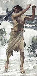 James J. Tissot, 'Jonah', gouache on gray wove paper, The Jewish Museum, New York.