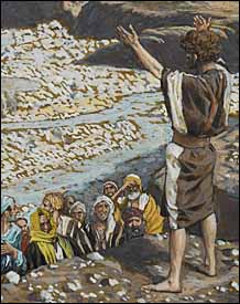 James J. Tissot, detail of 'Saint John the Baptist Sees Jesus from Afar' (1886-94)