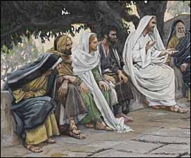 James J. Tissot, detail of 'The Pharisees and the Sadducees Come to Tempt Jesus' (1886-94)