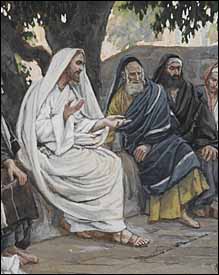 James J. Tissot, detail of  'The Pharisees and the Sadducees Come to Tempt Jesus' (1886-94)