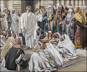 James J. Tissot, detail of 'The Pharisees Question Jesus' (1886-94)