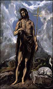 El Greco, 'Saint John the Baptist' (ca. 1600)