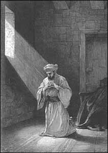 Alexandre Bida (French painter, 1823-1895), The Prayer in Secret, engraving, in Edward Eggleston, Christ in Art (New York: Fords, Howard, & Hulbert, 1874). 