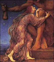 Evelyn De Morgan (1855-1919), The Worship of Mammon (1909). 