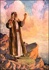 J.H. Hartley, Moses Praying on Mt. Pisgah  (1922)