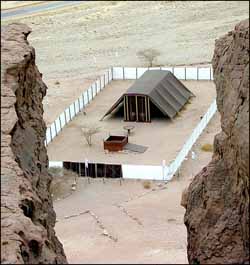 Tabernacle model at Timna Park, Israel. Photo: Todd Bolen. Used by permission of BiblePlaces.com