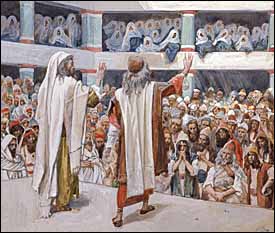 James J. Tissot, Moses and Aaron Speak to the People (1896-1900)