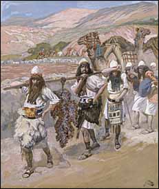 James J. Tissot, "The Grapes of Canaan" (1896-1900)