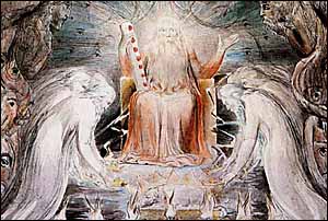 William Blake, detail of 'The Four and Twenty Elders Casting their Crowns before the Divine Throne' (c. 1803-05)