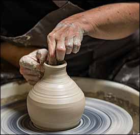 Potter's hands