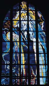 God the Father stained glass window by Stanislaw Wyspianski