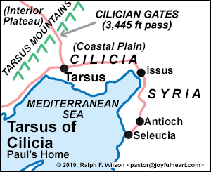 Map: Tarsus of Cilicia