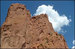 Rock formation from Garden of the Gods Park, Colorado Springs, CO
