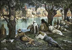 James J. Tissot, Waters of Babylon (1896-1902), gouache on board, The Jewish Museum, New York.