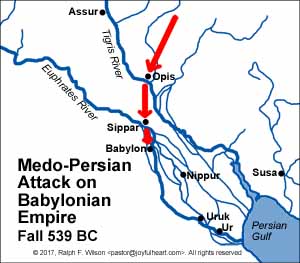 Medo-Persian Attack on the Babylonian Empire, Fall 539 BC
