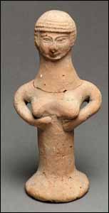 Three false gods are listed in verses 5 and 33, but there were, no doubt, others. Ashtoreth (Asherah), clay figurine (8th to 7th century BC), Lachish, 7.25 in (18.4 cm) high,