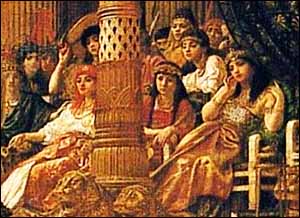 Edward John Poynter, detail of 'The Visit of the Queen of Sheba to King Solomon' (1881-90)