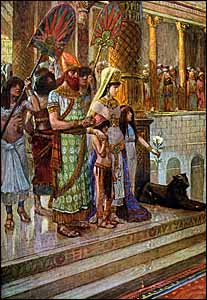 James J. Tissot, 'Solomon and the Queen of Sheba" (1896-1903), gouache on board, The Jewish Museum, New York, NY.