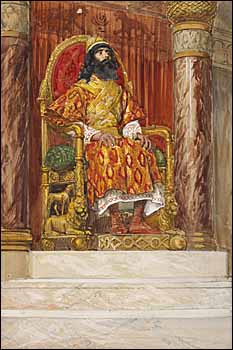 James J. Tissot, 'Solomon Is Made King' (1896-1904)