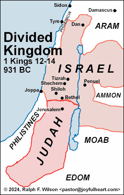 Divided Kingdom under Rehoboam (931 BC).