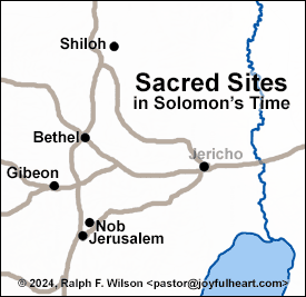 Sacred sites in Solomon's time