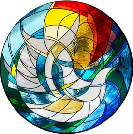 Carla Rieger (artwork), Metropolitan Ministries, Chapel of Hope, Tampa, Florida. Stained Glass by Katglass.