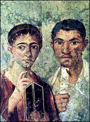 First century Roman couple Paquius Proculus and his wife, Pompeii, House VII, 2, 6